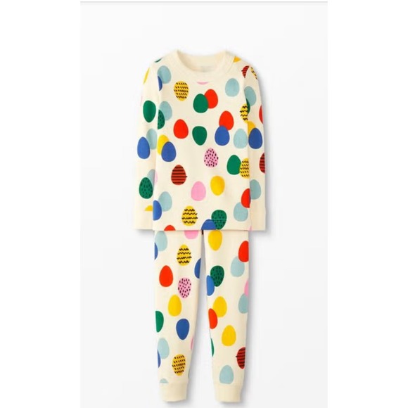 Hanna Andersson Kids Long John Pajama Set Top Bottom Set size 10 - Picture 1 of 7